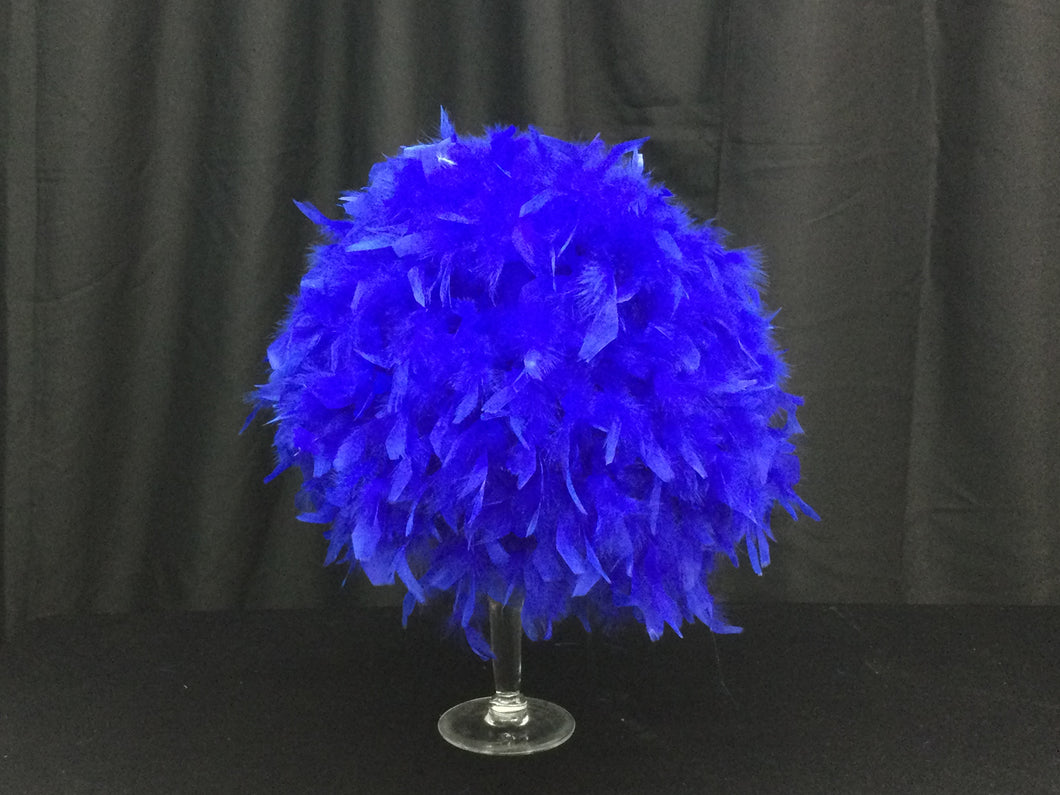 Royal Blue Feather Balls