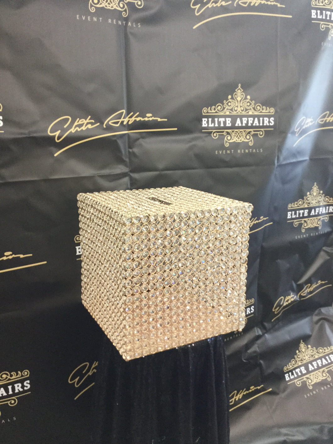 Large Crystal Beaded Money Box