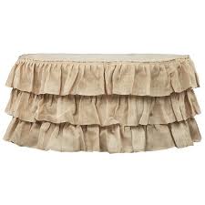 17ft Burlap Table Skirt