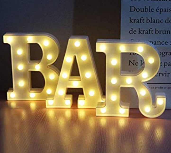 BAR LED Letters