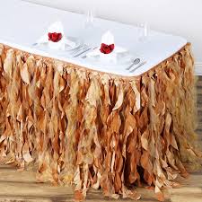 21ft Curly Willow Table Skirt